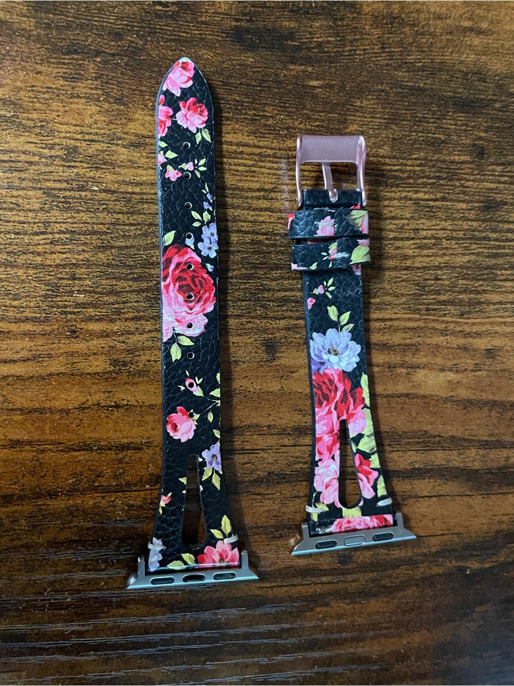 Black and Floral Apple Watch Band 38/40mm